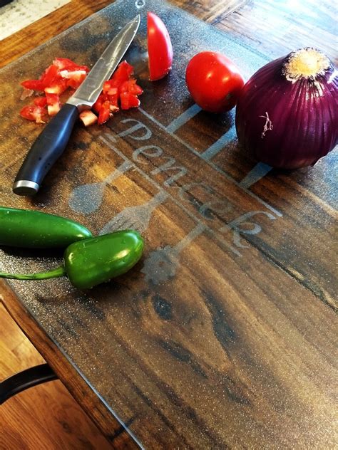 Etched Glass Cutting Board Etsy
