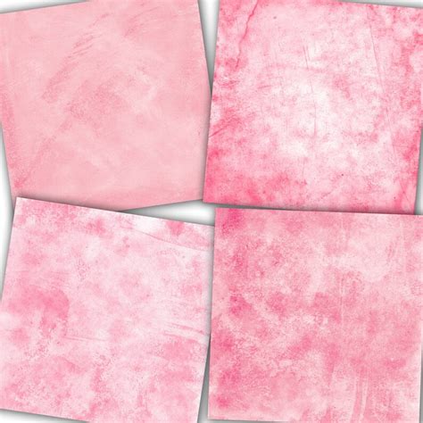 Textured Digital Paper Pink Textures Pink Digital Etsy