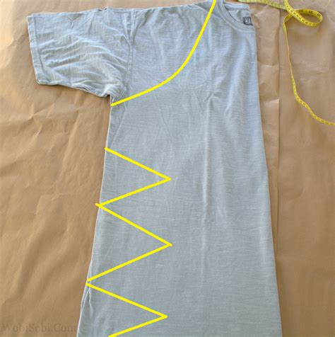 Wobisobi No Sew Grey Summer Tee Shirt Dress Diy Diy Clothes