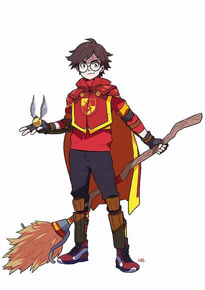 Harry Potter Quidditch Anime Sports Koi Carreon