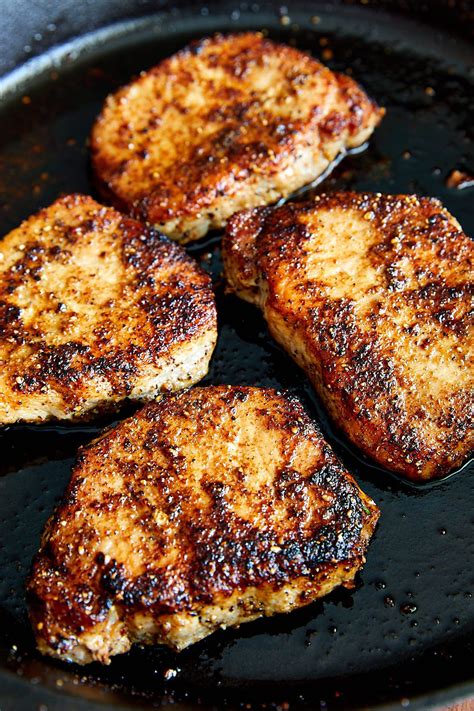 Simply adjust the cooking time, since thicker chops will require. Delicious, tender and juicy pan-fried boneless pork chops made in under 10 minutes… | Pork loin ...
