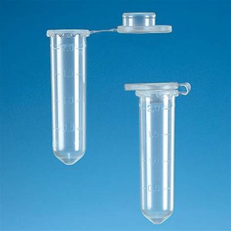 Brandtech 780546 2ml Clear Non Sterile Microcentrifuge Tube Lid Style