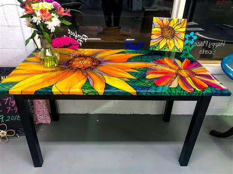 Möbel Design Studio Möbeldesignausholz Hand Painted Table Painted