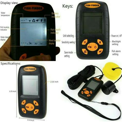 Jual FISH FINDER SONAR ULTRASONIC WIRELESS 100 METER ALAT PENCARI IKAN