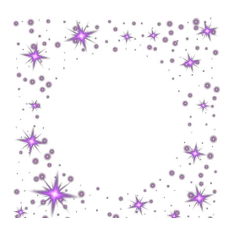 Ftestickers Frame Glitter Sparkle Purple