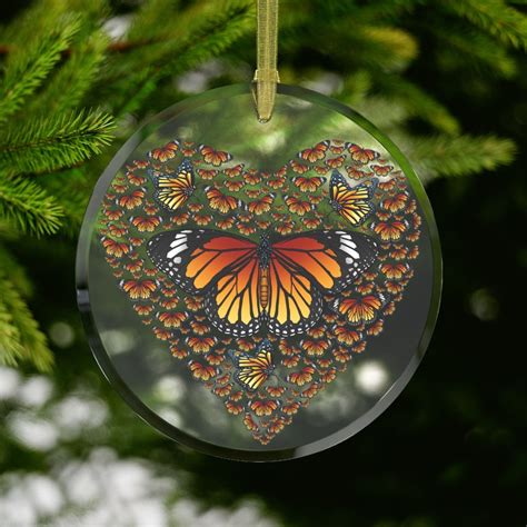 Monarch Butterfly Ornament Butterfly Christmas Ornament Etsy