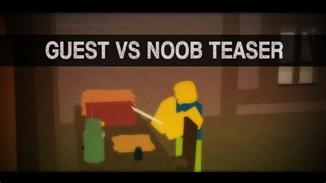 Roblox Guest Vs Noob Noobs Official Teaser Trailer Youtube
