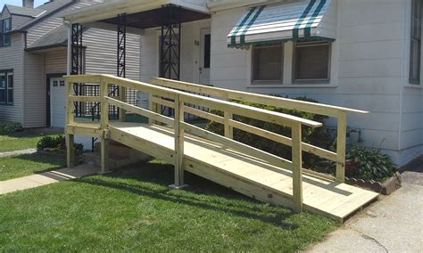 As well, the wheelchair ramp must accommodate the realities of property dimensions and the physical impairments that are part of the property. Handrails | Wheelchair ramp design, Outdoor ramp, Ramp design