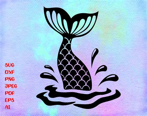 Mermaid Tail Svg Mermaid Svg Mermaid Scales Fish Tail Etsy Mermaid