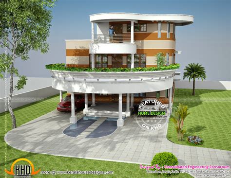 Unique House Plan In Kerala Kerala Home Design And Floor Plans 9000