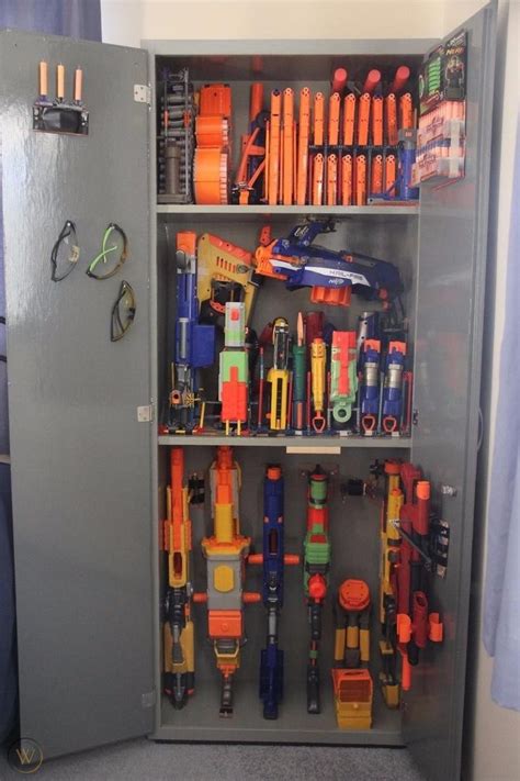 If you have some small deer rifles or home defense firearms, this mirror safe is perfect! Huge Nerf Gun Collection + Custom Built Storage Cabinet ...