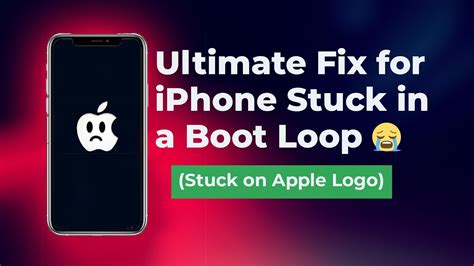 How To Fix An Iphone Stuck In A Boot Loop Stuck On Apple Logo Youtube