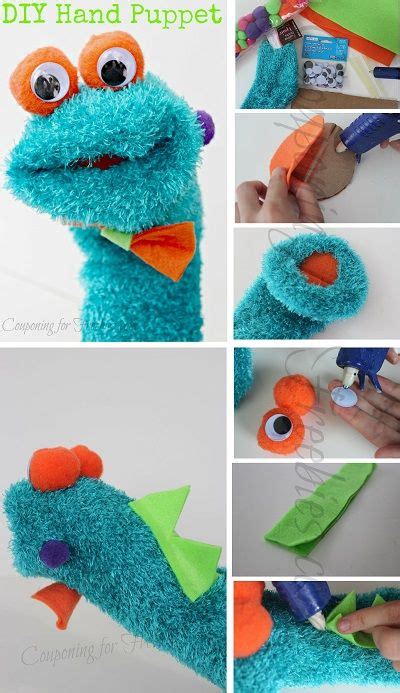 Diy Hand Puppet Cute And Easy To Make Diy Sock Puppets Puppets Diy