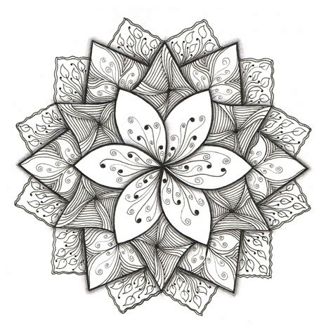 Simple Flower Pattern Drawing At Explore