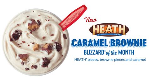 New Heath Caramel Brownie Blizzard Is Dairy Queens Blizzard Of The