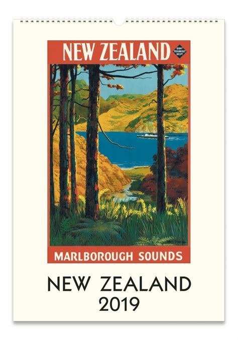 Buy New Zealand 2019 Wall Calendar At Mighty Ape Australia