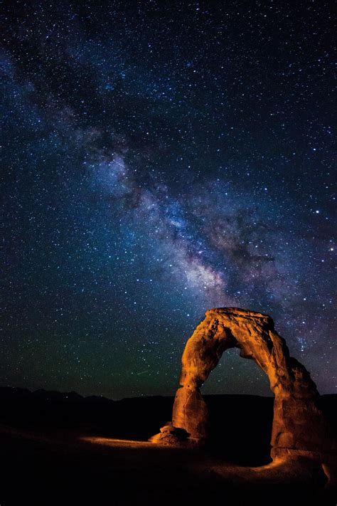 Home Arches National Park Delicate Arch Night Sky