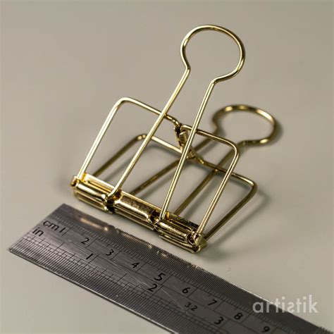 Gold Binder Clips 2 Sizes Artistik