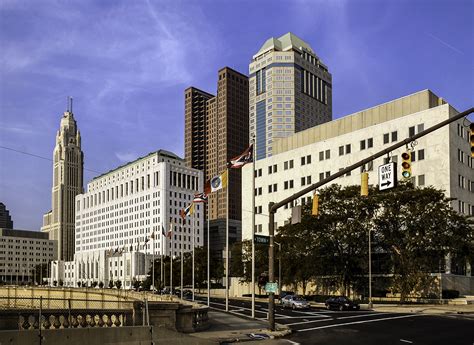Downtown Buildings In Columbus Ohio Image Free Stock Photo Public