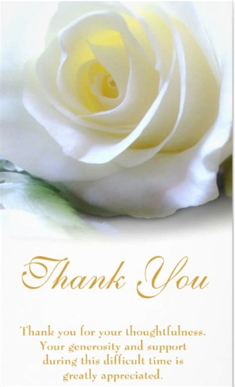 Thank You Sympathy Card Messages