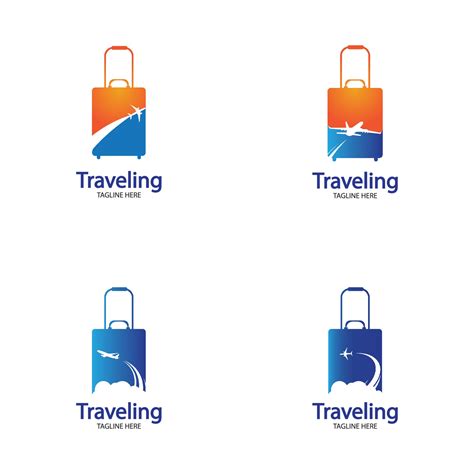 Travel Logo Holidays Tourism Business Trip Company Logo Bag Vector