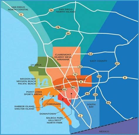 San Diego Map And Travel Guide Travelsfinderscom