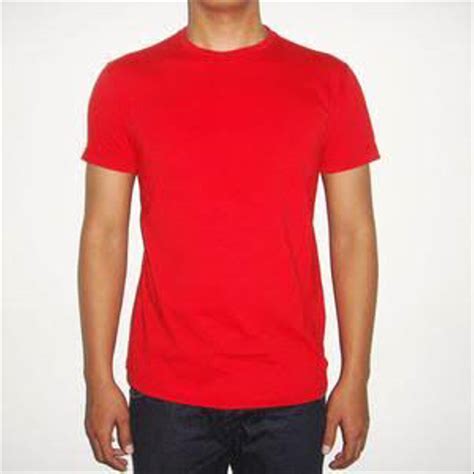 Kaos Polos Merah Gambaran