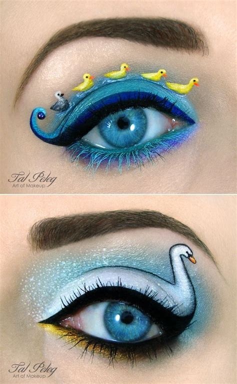 Sanatsal Göz Makyajı çalışmaları Fantastik Makyaj Crazy Eyes Makyaj