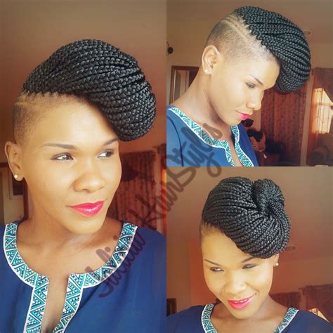 To top off the desert is that the braided hairstyles for short 5. Pin by Perline Breus on ART | Braids with shaved sides ...