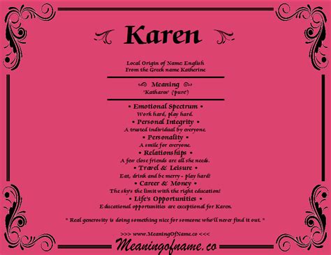 Karen Meaning Of Name