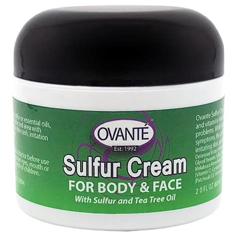 Buy Ovante Sulfur Anti Fungal Healing Cream For Face And Body Natural