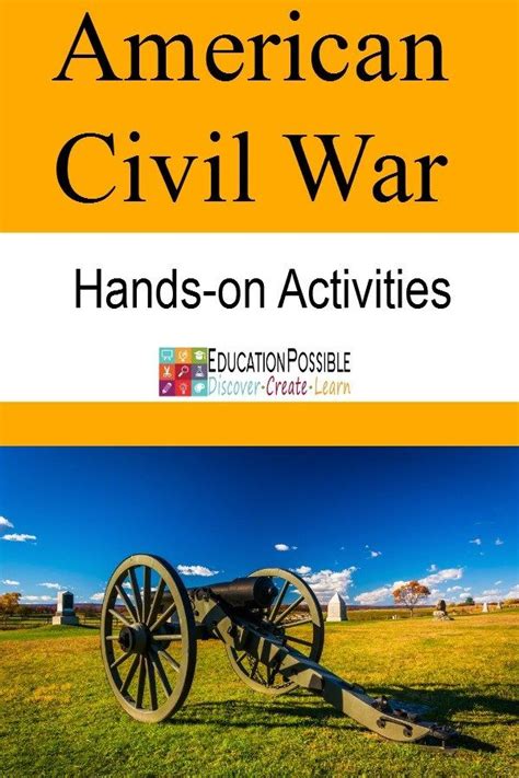 Civil War Hands On Activities For Kids Civil War Activities History