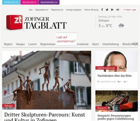 Sie erscheint seit dem 1. ZOFINGER TAGBLATT online die › aargau Zofingen 2021