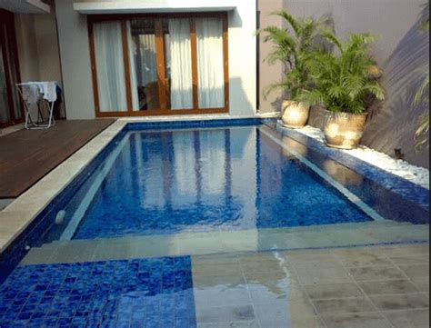 contoh rumah   kolam renang minimalis  indah