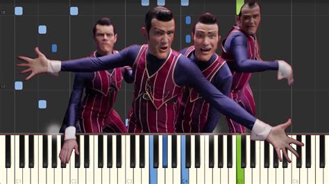We Are Number One Lazytown Piano Tutorial Synthesia Youtube