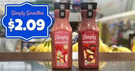 Pick up Simply Smoothie Beverages as low as $2.09 at Kroger (Reg $3.99 ...