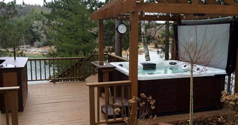 Two Level Deck Ideas With Hot Tub Aleen Wingfield