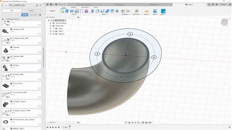 Fusion 360 Modelling Pipe Elbow Youtube