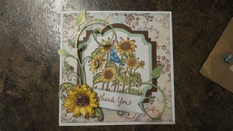 Sunflower Card Heartfelt Creations Stamp Sunflower Cards Heartfelt