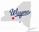 Map of Wayne, NY, New York
