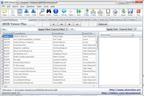 View And Edit Microsoft Access Database Using Mdb Viewer Plus Editor