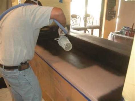 A countertop resurfacing kit is $299, which i'll admit is still a pretty penny. Kitchen Countertop Refinishing.wmv - YouTube