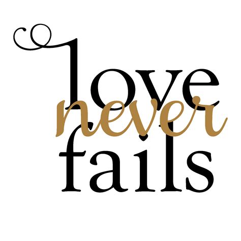 Seeking for free quotes png png images? Love Never Fails Wall Quotes™ Decal | WallQuotes.com