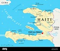 Carte Politique d'Haïti Photo Stock - Alamy