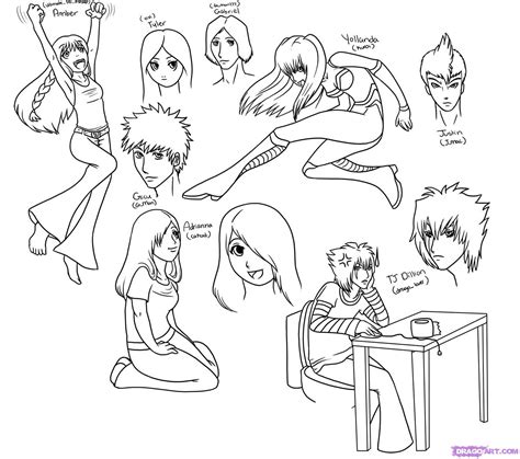 How To Draw Anime Characters Step By Step Anime People Anime Draw
