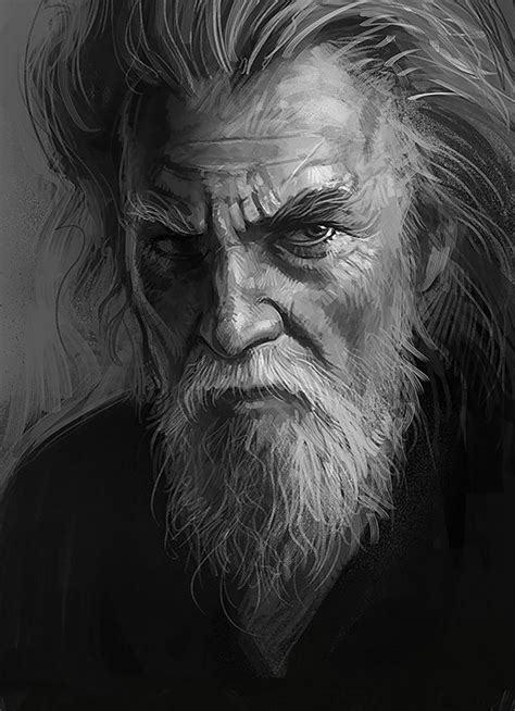 Digital Sketches On Behance Portrait Old Man Portrait Fantasy Portraits