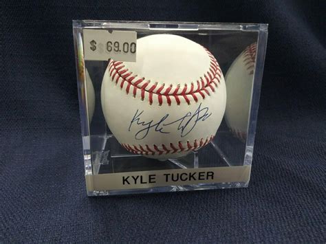 Kyle Tucker Signed Baseball Astros Onyx Coa