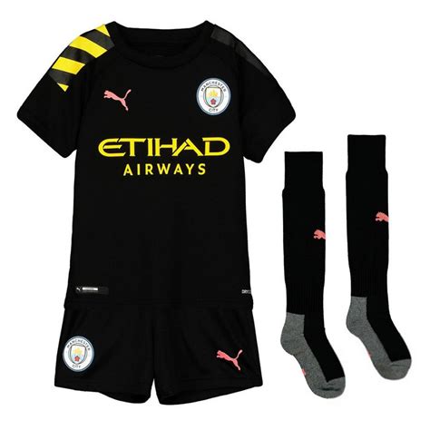 Manchester City Kids Away Kit 201920 Genuine Puma Soccer Strip