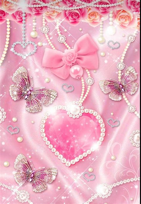 Pin By Brittany On Elegant Wallpaper Pink Glitter Wallpaper Heart