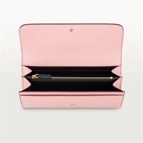 Crl3001996 Double C De Cartier International Wallet With Flap Pale Pink Calfskin Golden And